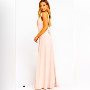 Show Me Your Mumu Bridesmaid sleeveless Maxi Blush Pink Dress